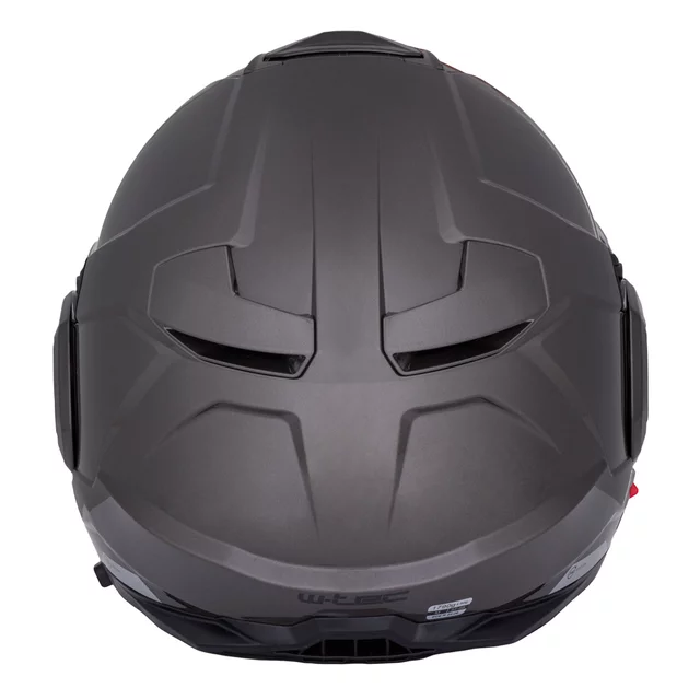 Kask motocyklowy szczękowy W-TEC Zoroz P/J ∙ wizjer pinlock ∙ osłona przeciwsłoneczna ∙ wentylacja - Metaliczny szary