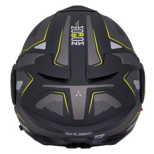 Kask motocyklowy szczękowy W-TEC Zoroz P/J ∙ wizjer pinlock ∙ osłona przeciwsłoneczna ∙ wentylacja - Metaliczny szary