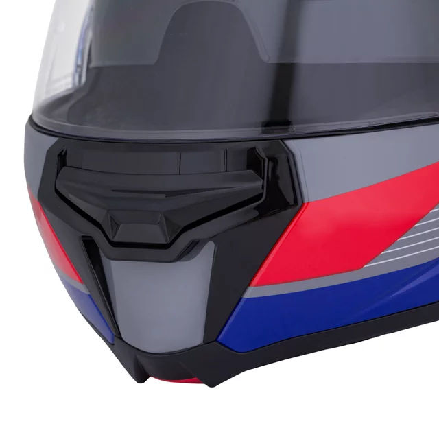 Kask motocyklowy szczękowy W-TEC Zoroz P/J ∙ wizjer pinlock ∙ osłona przeciwsłoneczna ∙ wentylacja - Metaliczny szary