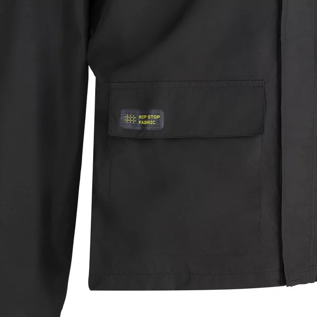 Kurtka motocyklowa przeciwdeszczowa W-TEC Rinstop ∙ wodoodporna ∙ odblaskowa Visionight ∙ ripstop ∙ mesh ∙ lekka kompaktowa - Czarny-fluo