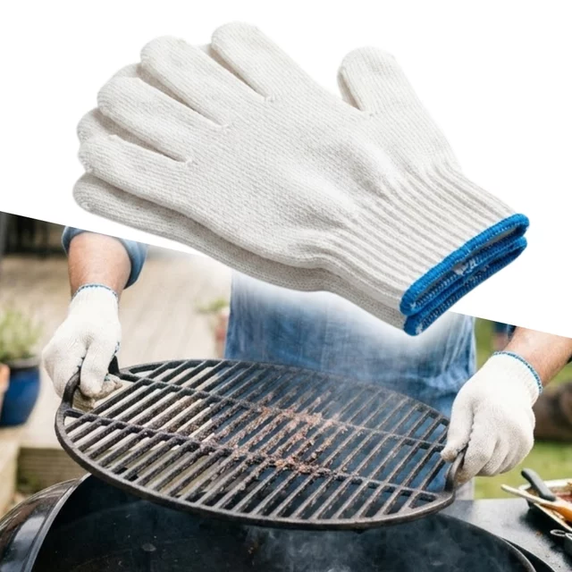 Rękawice ochronne do grilla inSPORTline Glostos ∙ bawełniane ∙ ochrona przed żarem ∙ elastyczny ściągacz ∙ lekkie