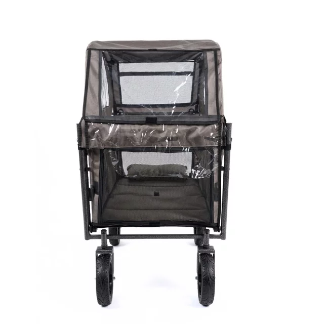 Składany wózek transportowy inSPORTline StrayPaws ∙ nośność 120 kg ∙ do przewozu psów ∙ Oxford 600D ∙ koła PU