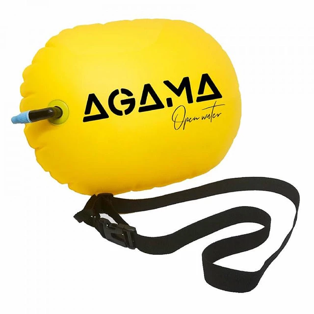Boja pływacka Agama OPEN WATER 7 L - Żółty - Żółty