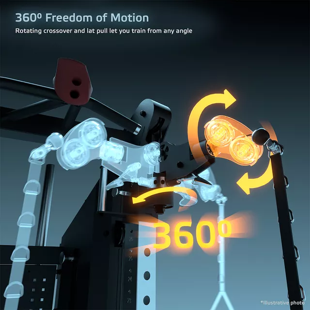 Profesjonalna wielofunkcyjna brama do ćwiczeń inSPORTline CC550 ∙ podwójne koła pasowe ∙ 180 kg ∙ 6 uchwytów ∙ przechowywanie akcesoriów ∙ trening 360°