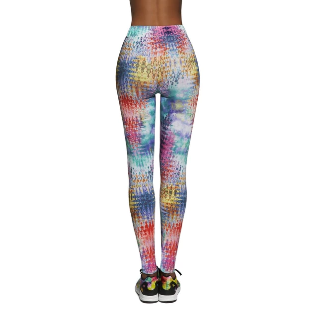 Damskie sportowe legginsy BAS BLACK Tessera 90 - Wielokolorowy