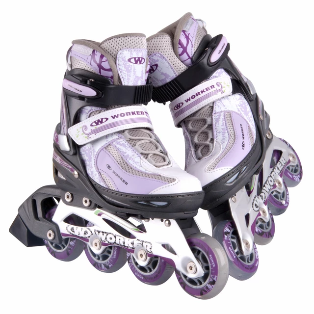 Solidne Damskie Rolki Regulowane WORKER Perleta - L (39-42)
