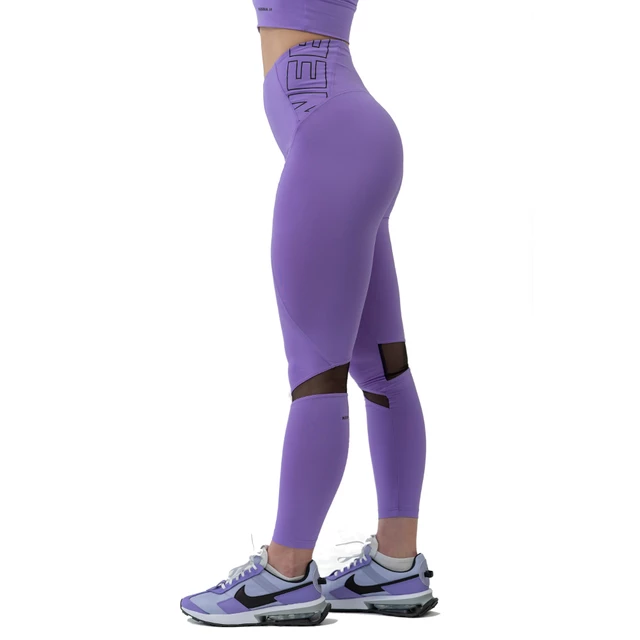 Legginsy damskie z wysokim stanem Nebbia FIT Activewear 443 - Czarny
