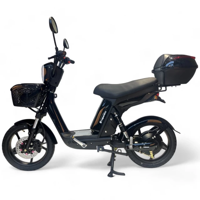 Skuter elektryczny z pedałami motorower inSPORTline E-Greta 12Ah - Niebieski