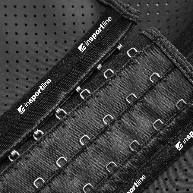 Gorset fitness na ramiączkach stabilizująco wyszczuplający inSPORTline Corsup - Czarny