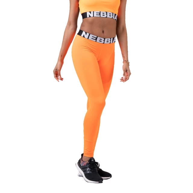Legginsy damskie Nebbia Squad Hero Scrunch Butt 528 - Pomarańczowy