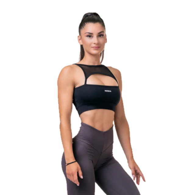 Biustonosz sportowy Nebbia Classic Hero 579 - Czarny
