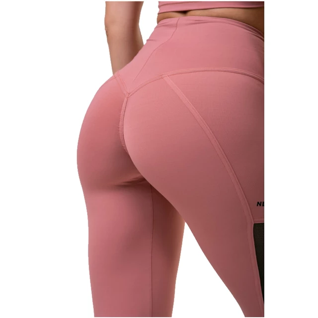 Damskie legginsy z wysokim stanem Nebbia Mesh 573 - Czarny