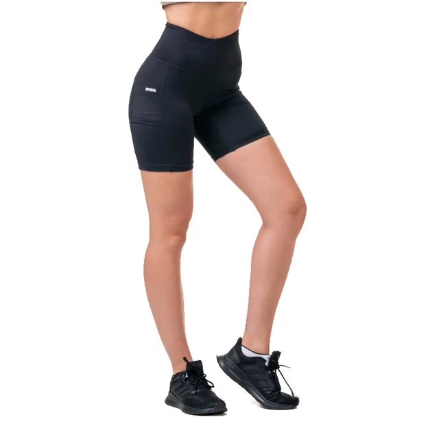 Damskie szorty sportowe Nebbia Fit & Smart 575 - Marron 5 - Czarny
