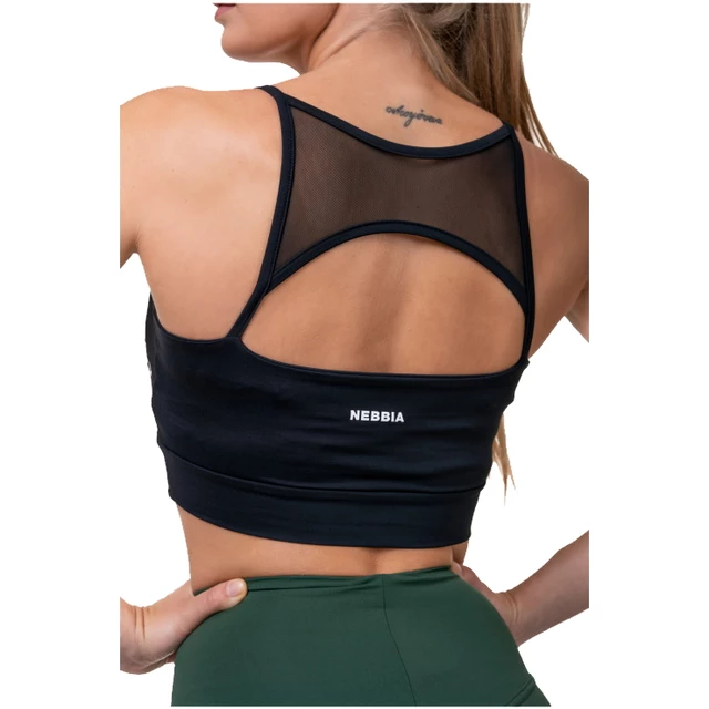 Biustonosz sportowy Nebbia Classic Hero 579 - Czarny