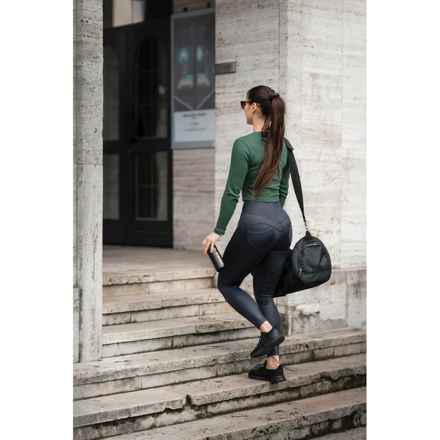 Damskie legginsy z wysokim stanem Nebbia Lifting Effect Bubble Butt 587 - Kremowy