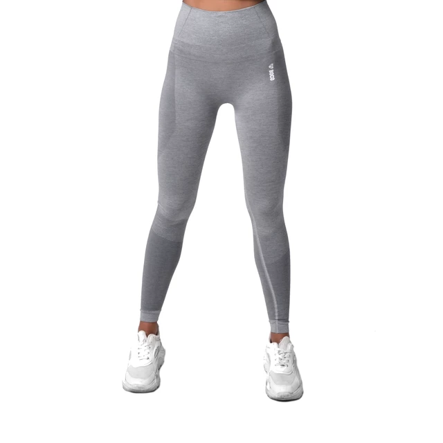 Damskie leginsy Boco Wear Sparkle Grey Melange Shape Push Up - Szary - Szary