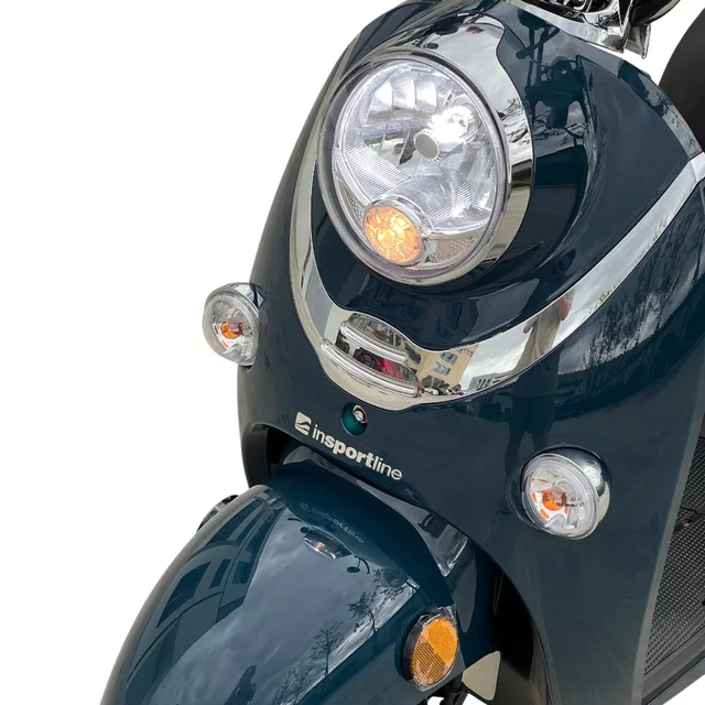 Trójkołowy skuter elektryczny inSPORTline Tarra ∙ dwumiejscowy ∙ 800 W ∙ zasięg do 45 km ∙ nośność 200 kg ∙ bieg wsteczny