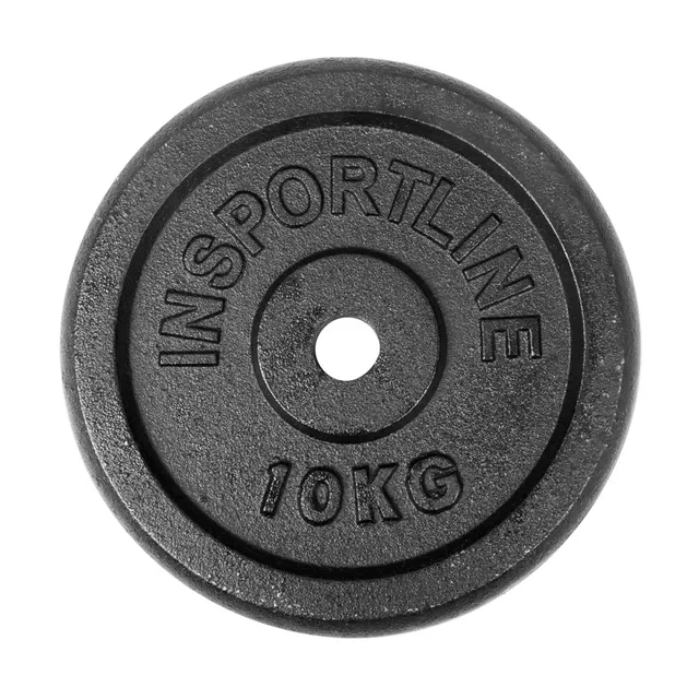 Obciążenie żeliwne na gryf inSPORTline CastCzech 10 kg 30 mm