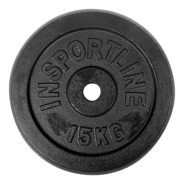 Obciążenie żeliwne na gryf inSPORTline CastCzech 15 kg 30 mm