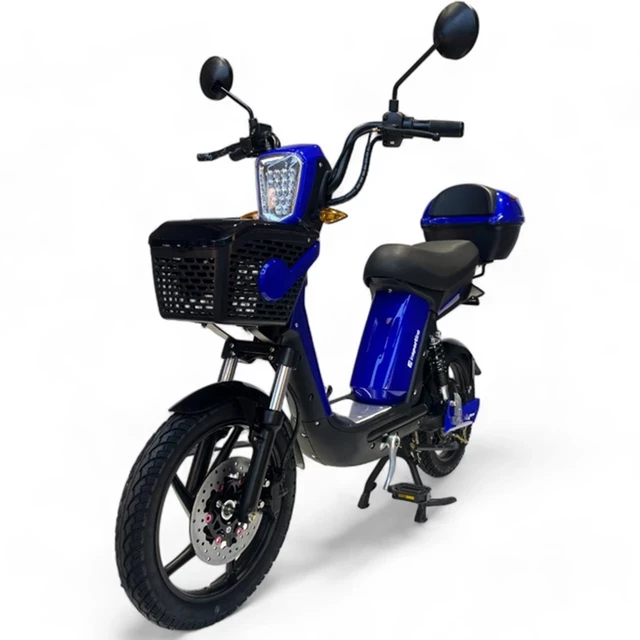 Skuter elektryczny z pedałami motorower inSPORTline E-Greta 12Ah - Niebieski - Niebieski