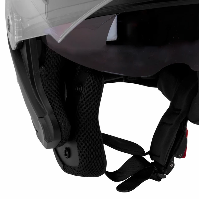 Kask motocyklowy otwarty W-TEC V586 z blendą - Biały perłowy