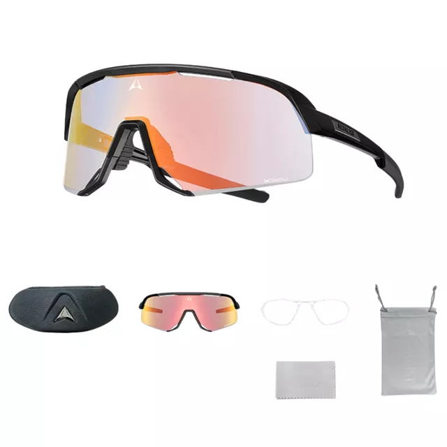 Fotochromowe sportowe okulary przeciwsłoneczne Altalist Kisou PXC - niebieski z niebieskimi soczewkami