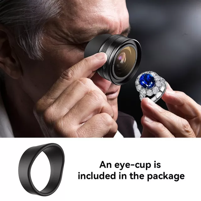 Apexel obiektyw makro zoom 10x-20x ∙ zmiennoogniskowy ∙ uniwersalny klips ∙ do iOS/Android ∙ lekki design