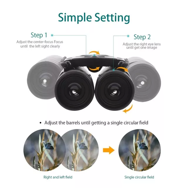 Lornetka kompaktowa Apexel 8x21 ∙ powiększenie 8x ∙ pole widzenia 131 m/1000 m ∙ waga 160 g ∙ pryzmat BAK4 ∙ soczewki FMC