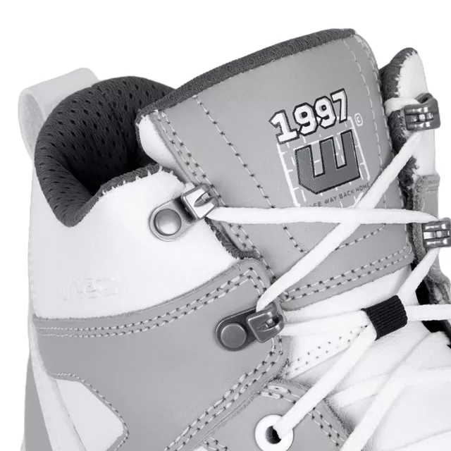 Buty motocyklowe W-TEC Arimes ∙ męskie ∙ wysoka cholewka ∙ ochrona kostek i pięt ∙ idealne na miasto ∙ antypoślizgowe - Biały szary