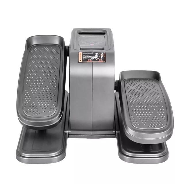 Przenośny orbitrek inSPORTline Elnero ∙ elektryczny napęd ∙ 12 prędkości ∙ 5 programów ∙ ruch przód/tył ∙ sterowanie pilotem ∙ nośność 150 kg