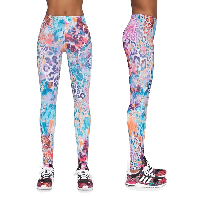 Damskie sportowe legginsy BAS BLACK Caty 90 - Wielokolorowy - Wielokolorowy