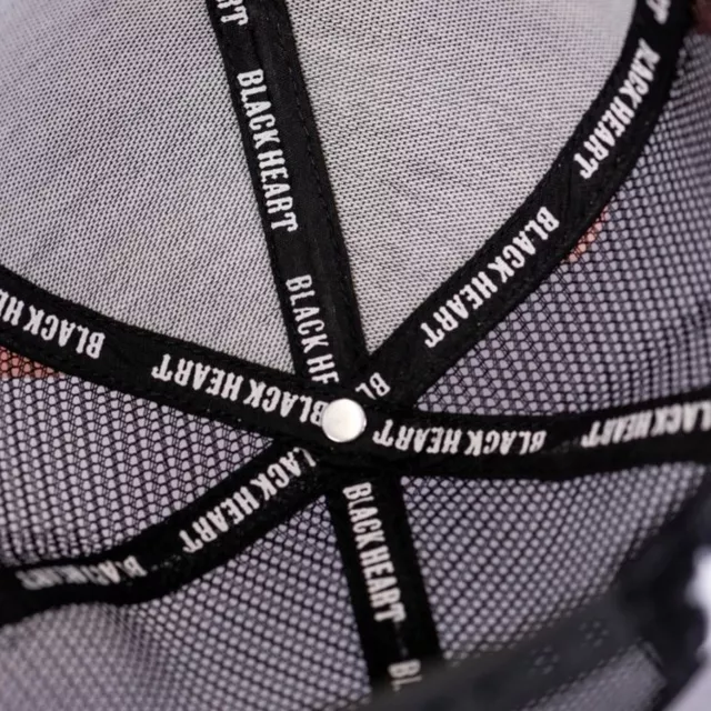 Czapka z daszkiem Black Heart Bastard Skull Trucker ∙ siatka ∙ regulowana ∙ bejsbolówka