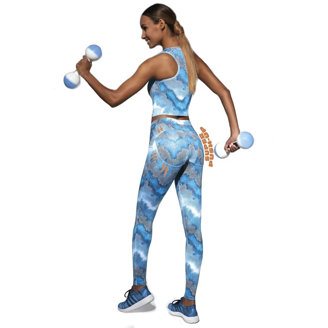 Legginsy sportowe damskie push-up BAS BLACK Energy - Niebieski