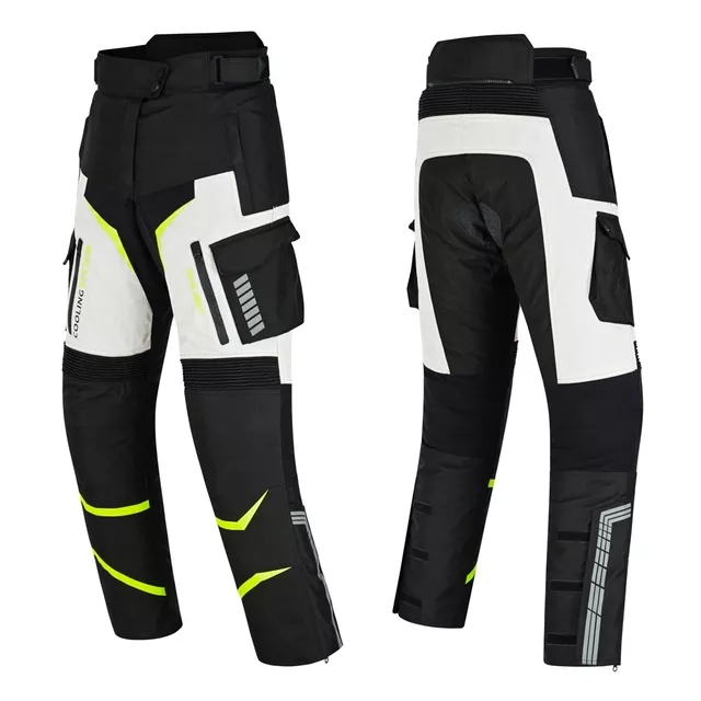 Damskie spodnie motocyklowe W-TEC Warao Lady ∙ ochraniacze ce ∙ membrana klimatyczna ∙ airvent ∙ wypinane ocieplenie - Czarno-niebieski