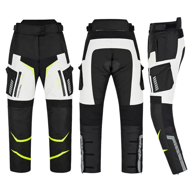 Damskie spodnie motocyklowe W-TEC Warao Lady ∙ ochraniacze ce ∙ membrana klimatyczna ∙ airvent ∙ wypinane ocieplenie - Czarno-niebieski