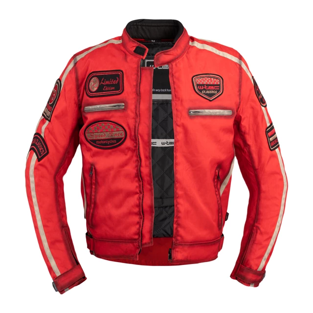Męska kurtka motocyklowa W-TEC Patriot Red - Czerwony