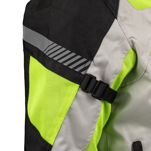 Męska kurtka motocyklowa letnia W-TEC Saigair - Fluo Yellow-Black