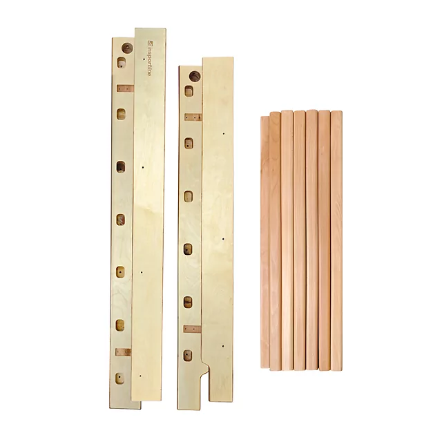 Drabinka gimnastyczna inSPORTline Dualmar 220x65 cm ∙ 11 szczebli ∙ lakierowane drewno bukowe ∙ nośność 130 kg