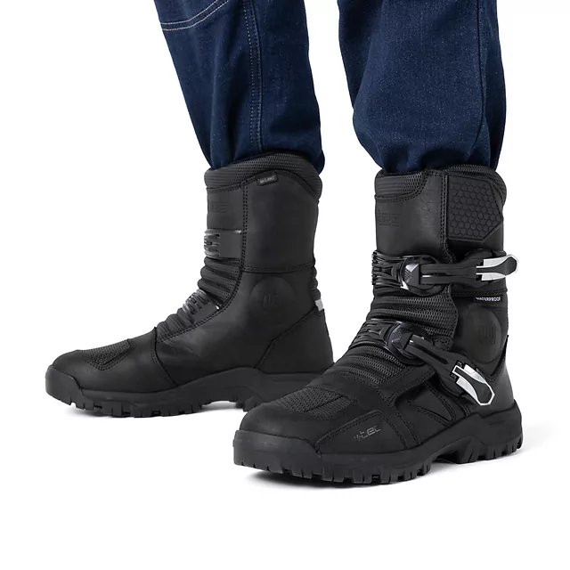 Buty motocyklowe W-TEC Lougamax CE ∙ skóra naturalna ∙ certyfikat CE ∙ wodoodporne ∙ ochraniacze kostek