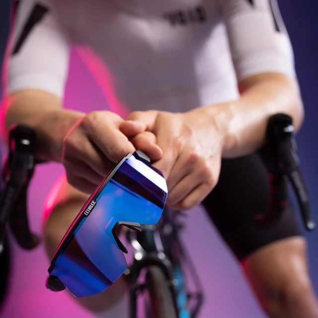 Sportowe okulary przeciwsłoneczne Bliz Breeze Nordic Light - Czarna Begonia