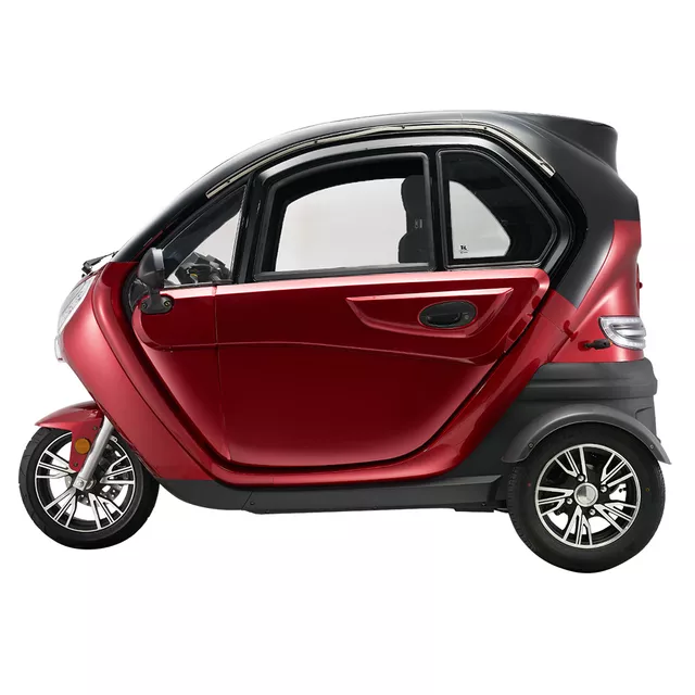 Elektryczny skuter zabudowany W-TEC Tukago ∙ trójkołowy ∙ mikropojazd ∙ 45 km/h ∙ zasięg 50 km ∙ nośność 240 kg ∙ kamera cofania ∙ ogrzewanie - Czarny
