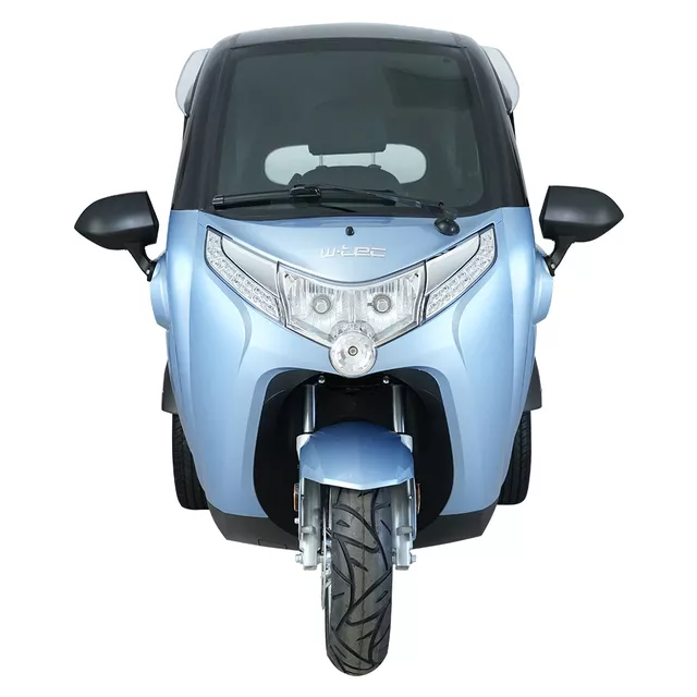 Elektryczny skuter zabudowany W-TEC Tukago ∙ trójkołowy ∙ mikropojazd ∙ 45 km/h ∙ zasięg 50 km ∙ nośność 240 kg ∙ kamera cofania ∙ ogrzewanie - Czarny