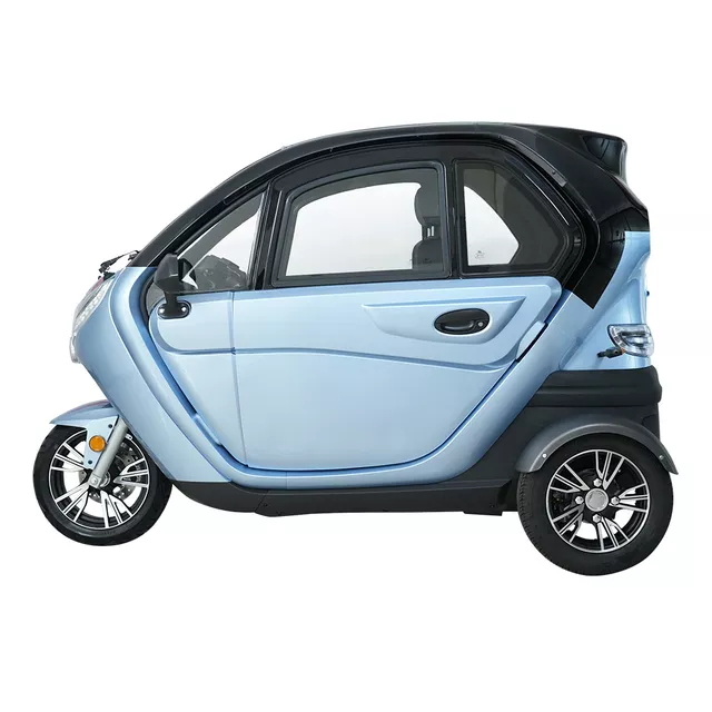 Elektryczny skuter zabudowany W-TEC Tukago ∙ trójkołowy ∙ mikropojazd ∙ 45 km/h ∙ zasięg 50 km ∙ nośność 240 kg ∙ kamera cofania ∙ ogrzewanie - Czarny