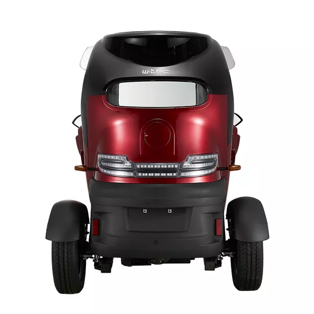 Elektryczny skuter zabudowany W-TEC Tukago ∙ trójkołowy ∙ mikropojazd ∙ 45 km/h ∙ zasięg 50 km ∙ nośność 240 kg ∙ kamera cofania ∙ ogrzewanie - Czarny