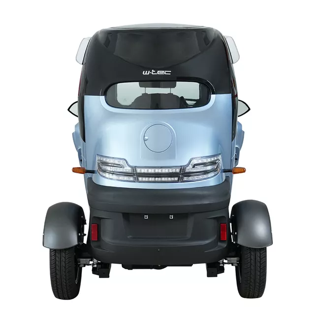 Elektryczny skuter zabudowany W-TEC Tukago ∙ trójkołowy ∙ mikropojazd ∙ 45 km/h ∙ zasięg 50 km ∙ nośność 240 kg ∙ kamera cofania ∙ ogrzewanie - Czarny