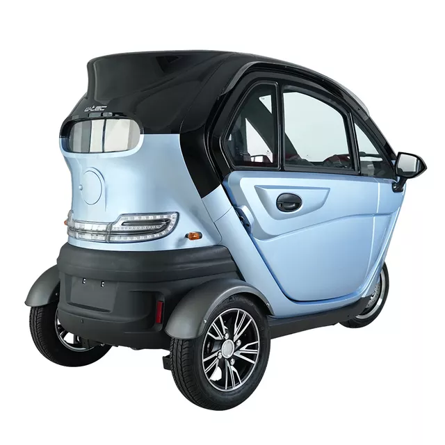 Elektryczny skuter zabudowany W-TEC Tukago ∙ trójkołowy ∙ mikropojazd ∙ 45 km/h ∙ zasięg 50 km ∙ nośność 240 kg ∙ kamera cofania ∙ ogrzewanie - Czarny