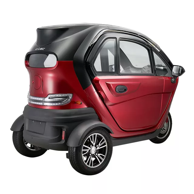Elektryczny skuter zabudowany W-TEC Tukago ∙ trójkołowy ∙ mikropojazd ∙ 45 km/h ∙ zasięg 50 km ∙ nośność 240 kg ∙ kamera cofania ∙ ogrzewanie - Czarny