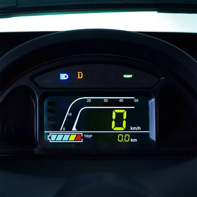 Elektryczny skuter zabudowany W-TEC Tukago ∙ trójkołowy ∙ mikropojazd ∙ 45 km/h ∙ zasięg 50 km ∙ nośność 240 kg ∙ kamera cofania ∙ ogrzewanie - Czarny