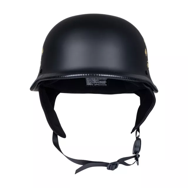 Kask motocyklowy otwarty W-TEC Feldberg ∙ vintage ∙ lekki 880 g ∙ skorupa ABS ∙ DOT ∙ matowy - Czarny