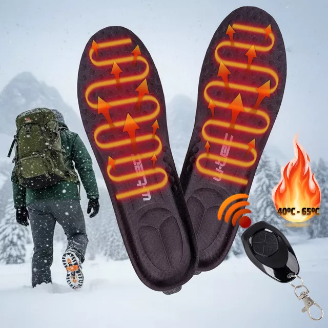 Grzejące wkładki do butów z pilotem W-TEC Karpatos ∙ 3 poziomy ogrzewania ∙ akumulator 2000 mAh ∙ do 7 h grzania ∙ regulacja rozmiaru